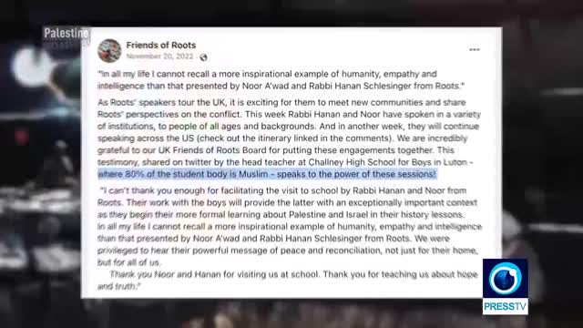 The campaign by the Youth Front for Palestine against the Friends of Roots