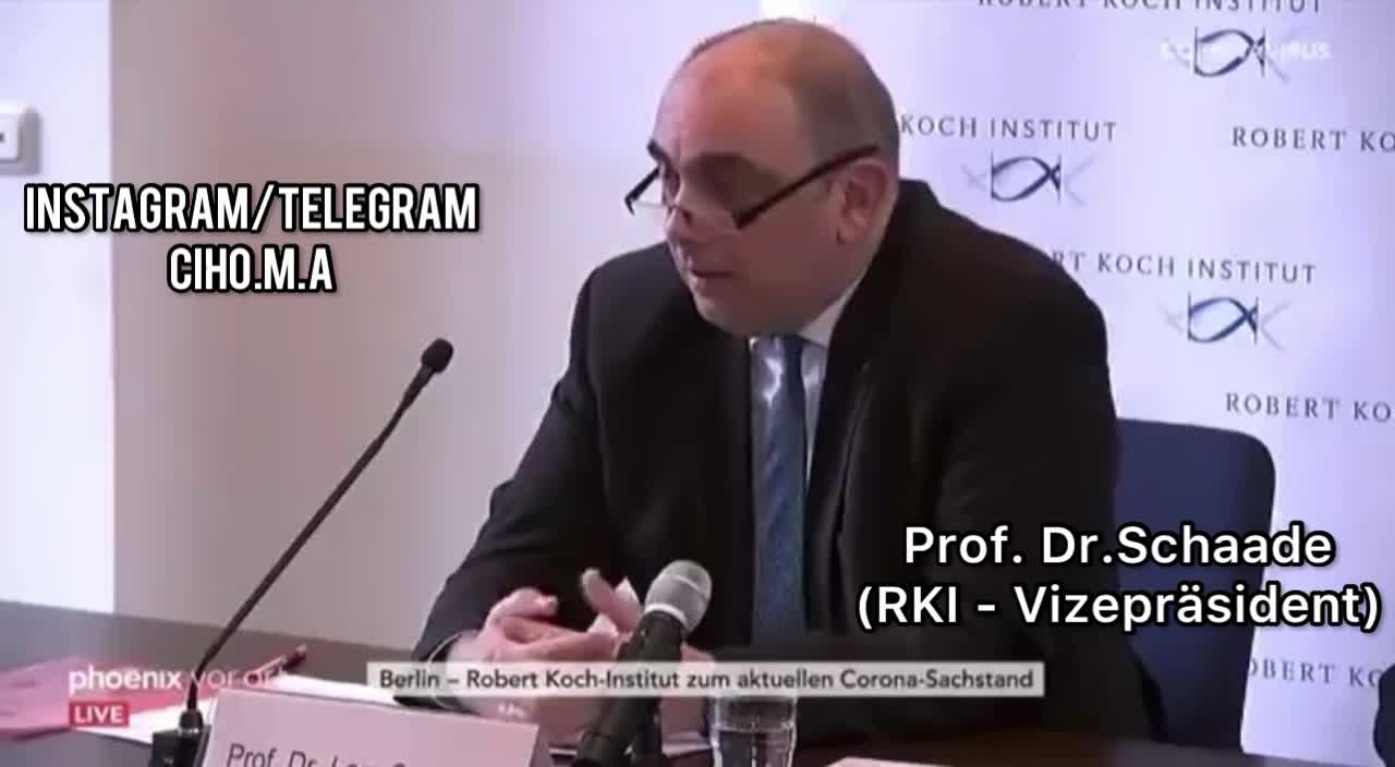 🚨Der Vizepräsident des RKI bestätigt, dass die Masken sinnlos sind.