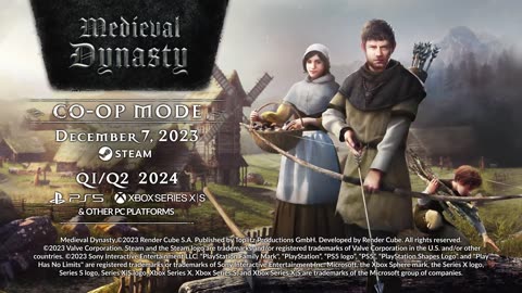 Medieval Dynasty - Official Co-Op Update_ Date Reveal Trailer