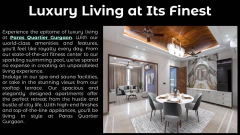 Discovering the Luxurious World of Paras Quartier Gurgaon