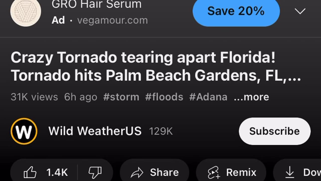 Tornado in Palm Beach Gardens? I’d have to see it with my own eyes to believe it.