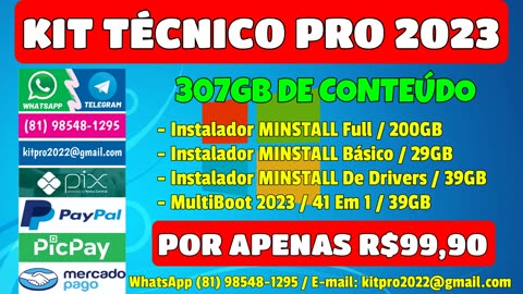 NOVO! KIT TÉCNICO PRO 2023 / FERRAMENTAS PARA TI / INSTALE PROGRAMAS E DRIVER COM APENAS UM CLICK