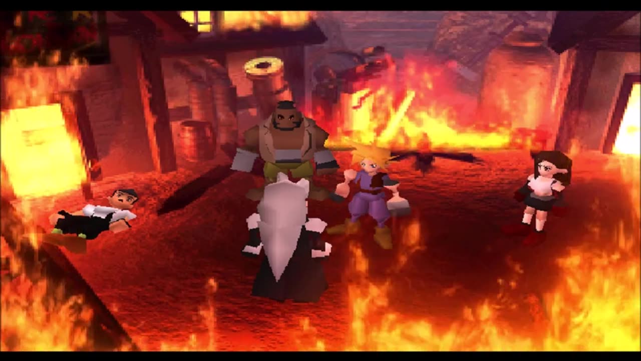 Final Fantasy 7 Gameplay Psx/Ps1 (The 112 Stars)