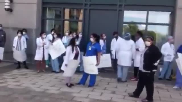 Black Man asks medical workers if all black lives matter They agree Then