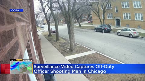 Surveillance video shows off-duty CPD officer shooting, killing man