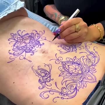 Stencil Time With Artist_ @karllamendestattoo #trend #trending