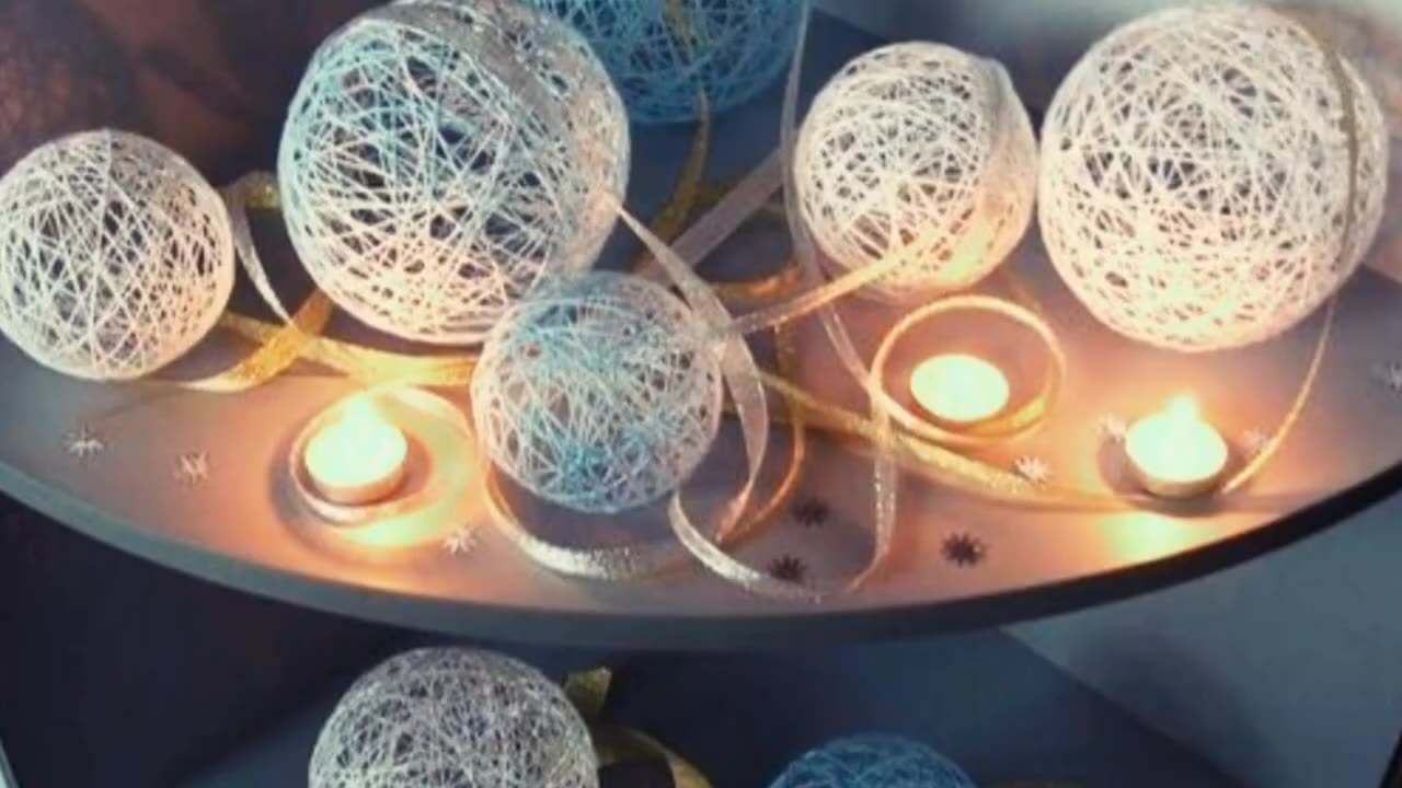 Crafting Decorative Yarn String Lights: A Simple DIY Balloon Craft for Charming Home Decor