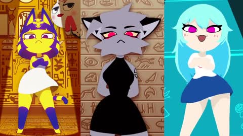 Ankha Vs Saturn Cat Vs Sky Dance Battle