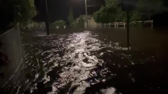 Dave Oneegs house NSW during flood 28 February 2022