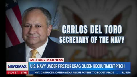 Carl Higbie from Newsmax criticizes the Navy for employing a drag queen to resolve