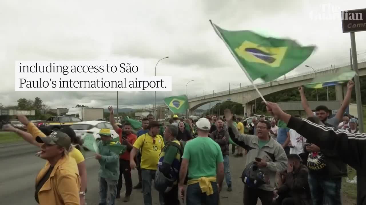 Brazil: Bolsonaro supporters block roads in protest against election defeat