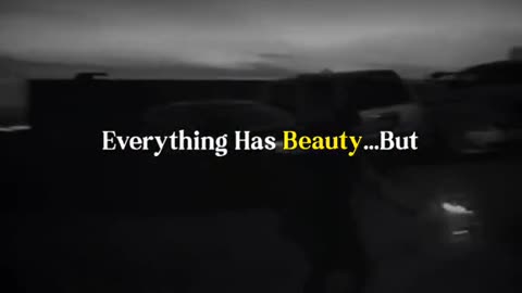 Everything has beauty