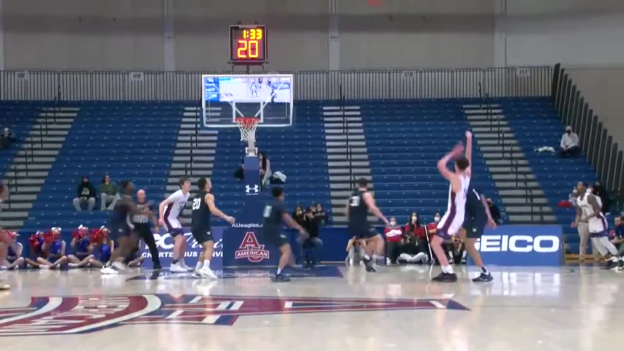 AU Men's Basketball Highlights vs. Navy