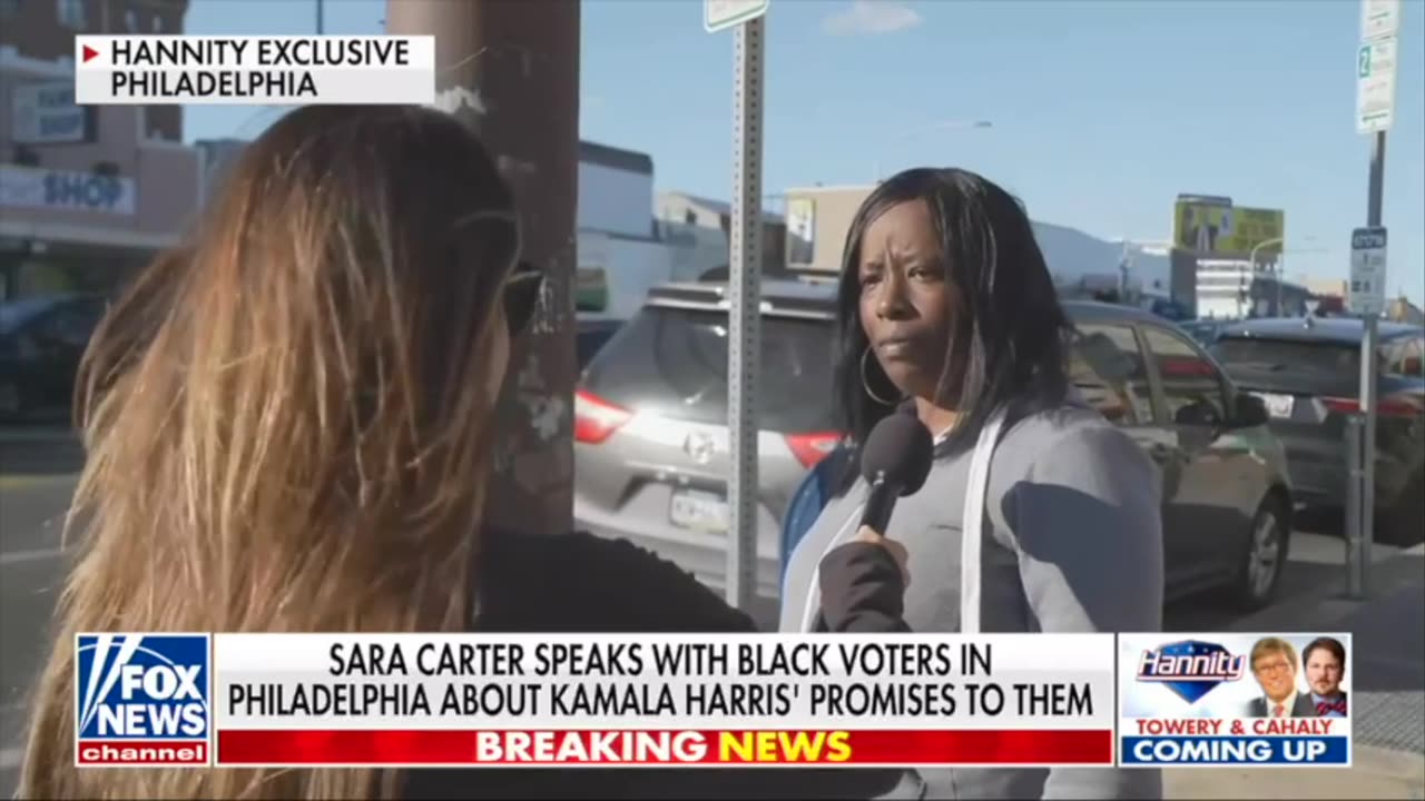 Sara Carter speaks with black voters in Philly about Kamala Harris' promises to them