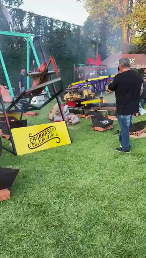 churrasco no parquinho