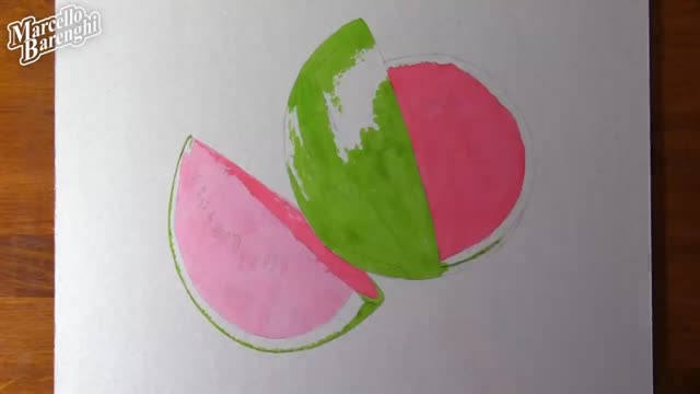 Draw A Realistic Picture Of A Watermelon