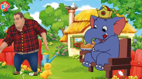 Hathi Raja Kaha Chale हाथी राजा कहाँ चले Hindi Nursery Rhymes Hindi Balgeet #hindi #poem(5)
