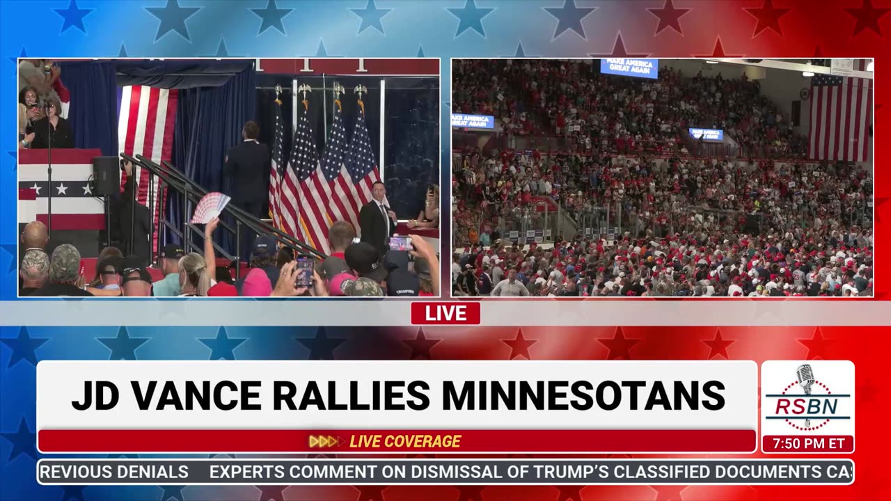 FULL SPEECH: JD Vance speaks at Trump Rally in St. Cloud, Minnesota - 7/27/24