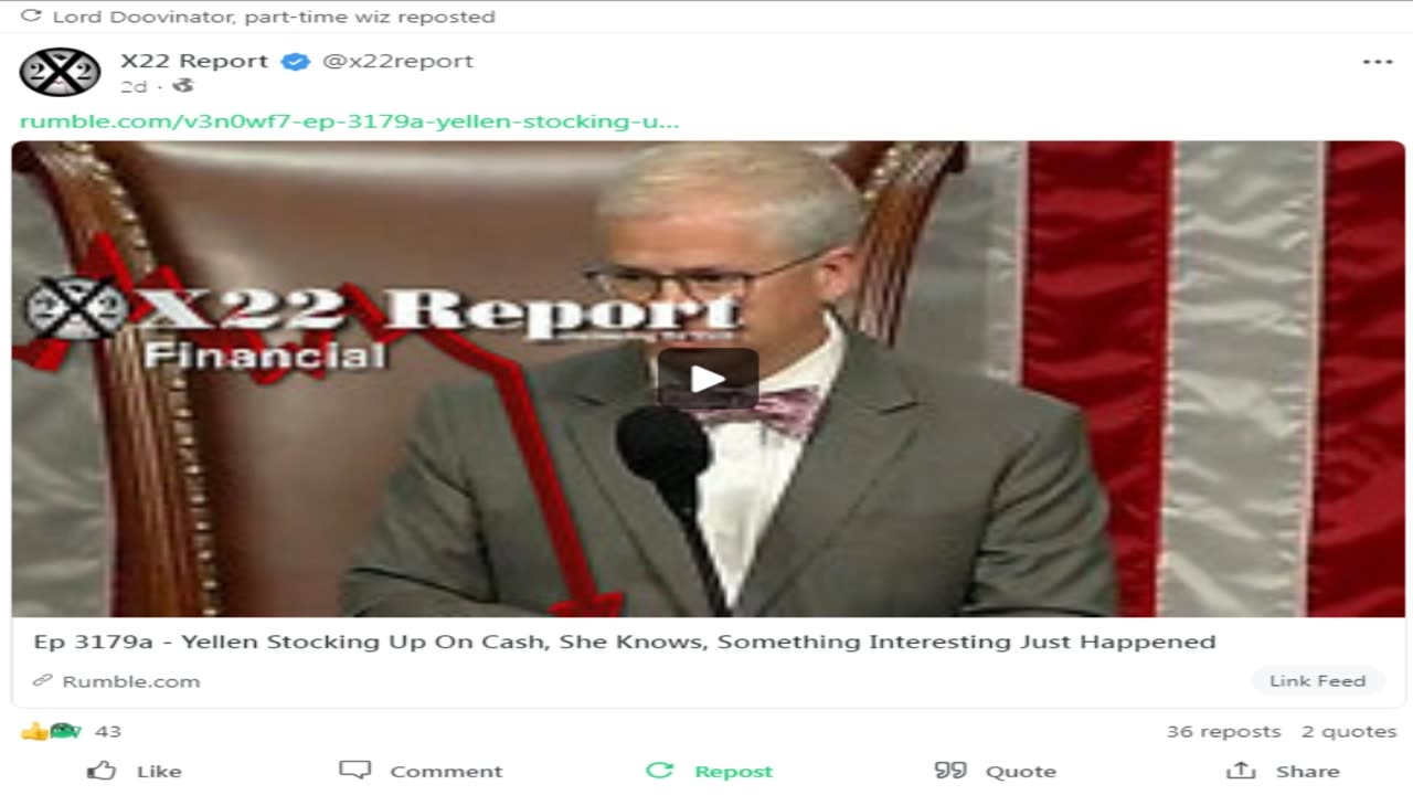 gab - ep3179, yellen stocking up on cash, she knows, something interesting just happened