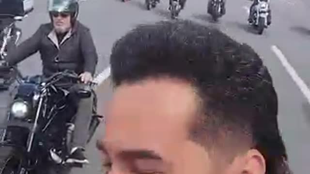 Motorcicle event for Bolsonaro