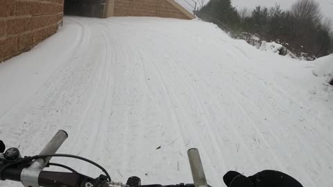 MTB training after a blizzard