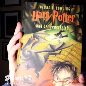 Trying To Pronounce Harry Potter In German! #bookcollecting #harrypotter #wizardingworld #german