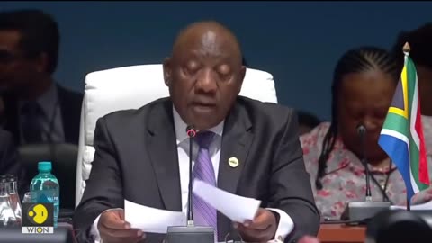 BRICS Summit 2023 Day 2 LIVE_ Statement by South African President Cyril Ramaphosa _ WION LIVE