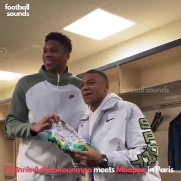 ⚽ Giannis Antetokounmpo meets Mbappe in Paris ⚽
