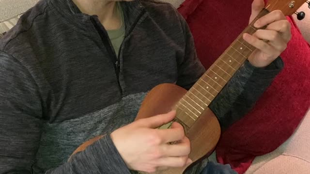 Aaron on ukulele 1