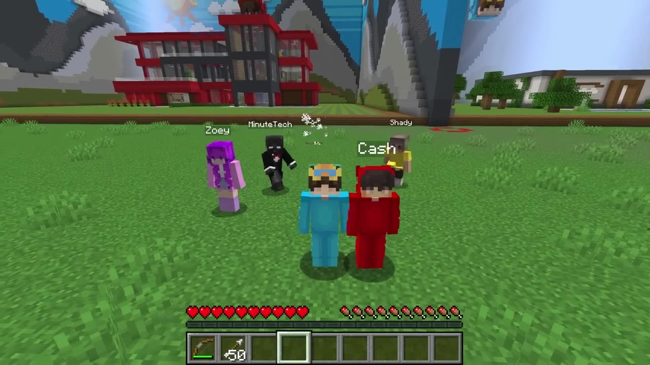 Nico vs Cash GAMING ROOM Battle In Minecraft!