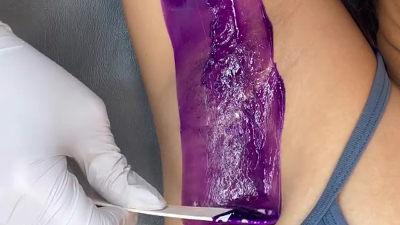 Underarm Waxing Tutorial with Sexy Smooth Purple Seduction Hard Wax | By @strippedtweeze