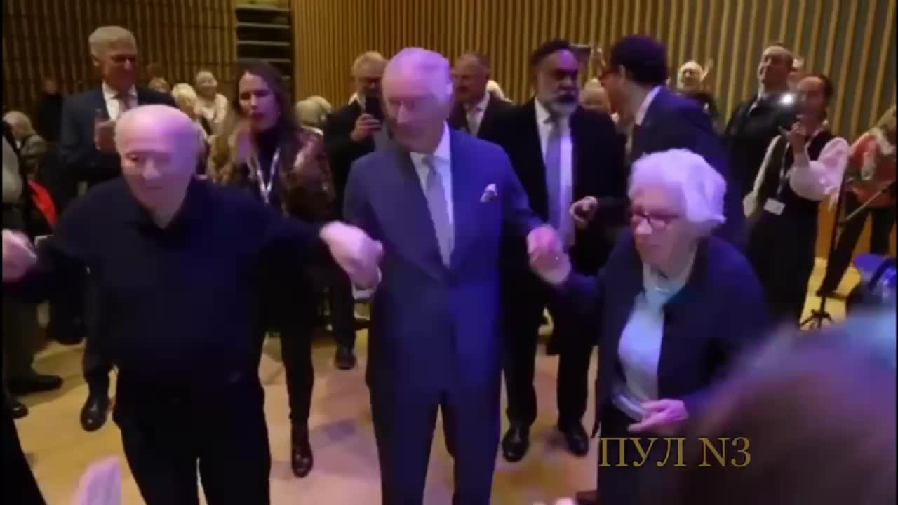 King Charles dancing with his best friends