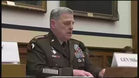 Gen Mark Millie on Jan 6th "insurrection"