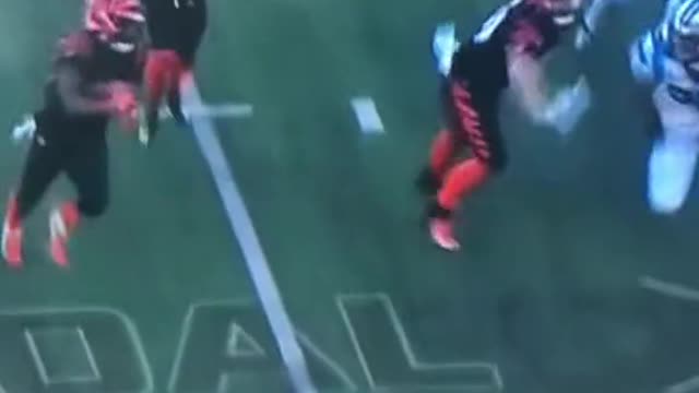 Joe Mixon jumped into the crowd after scoring his 11th touchdown in the first half