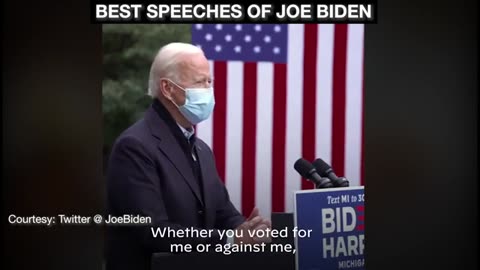 You should watch this vedio! Jeo biden best speeches! Best speeches of jeo biden