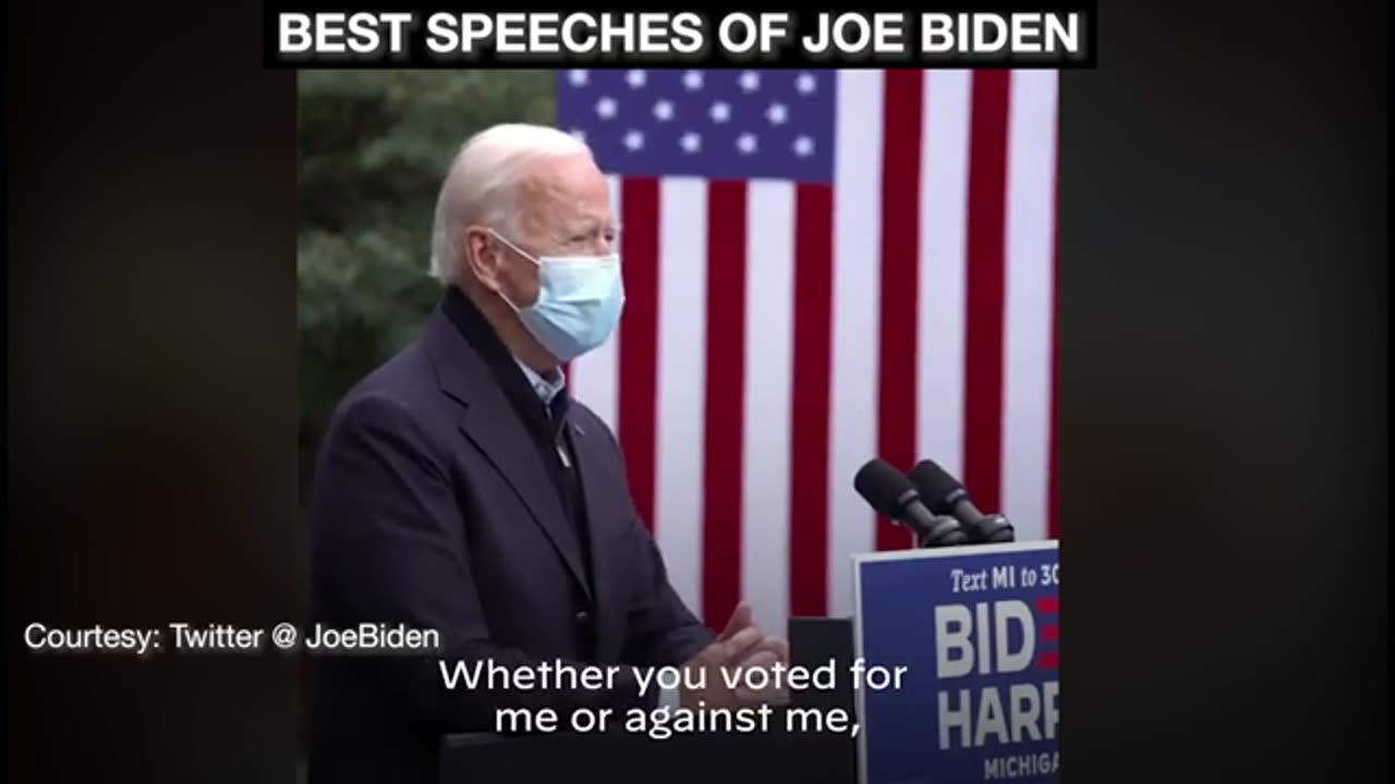 You should watch this vedio! Jeo biden best speeches! Best speeches of jeo biden