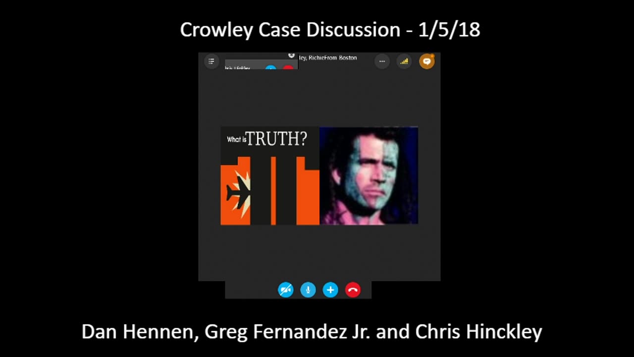 Crowley Case Updates - January 15, 2018