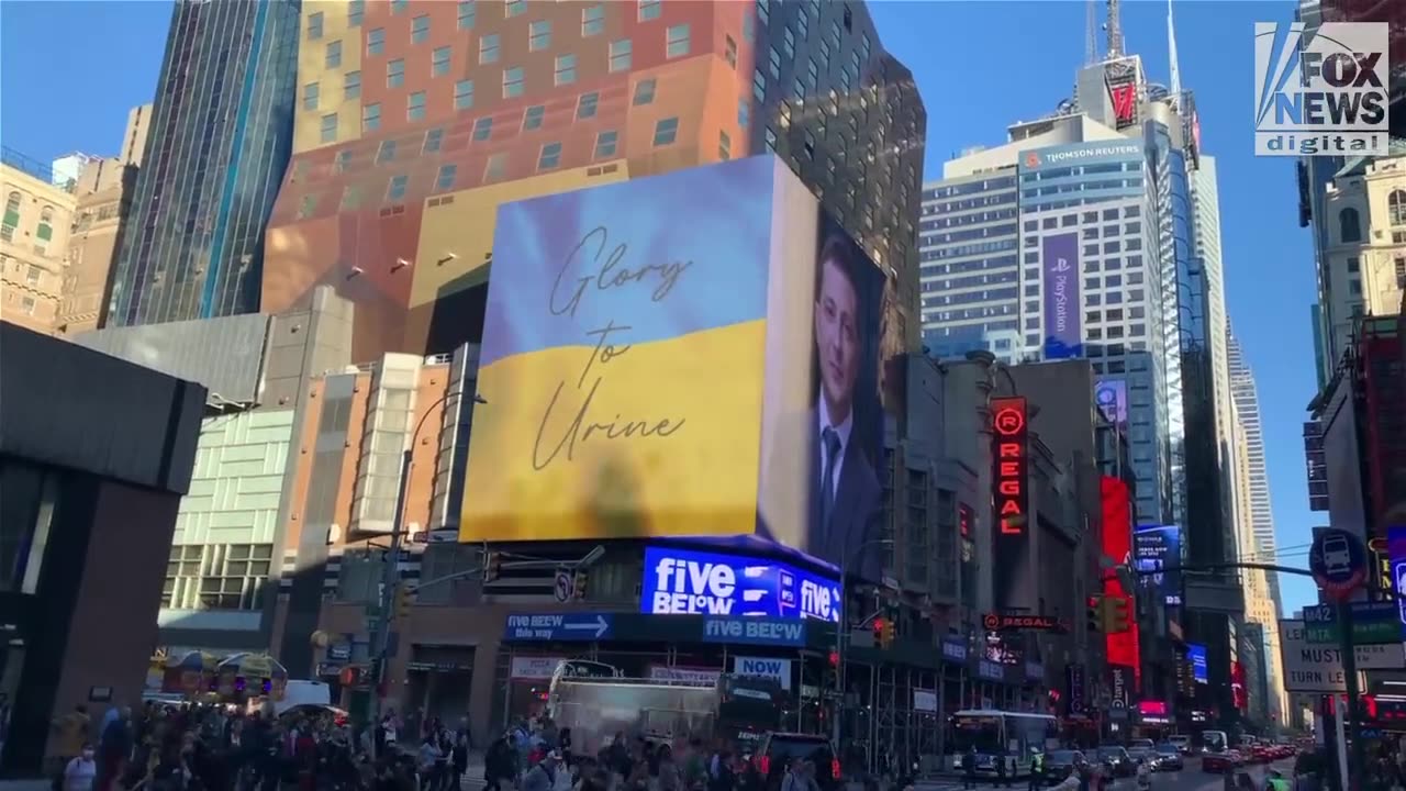 Glory to the urine shown on screens!