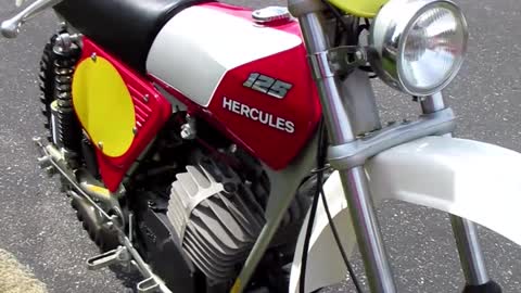 Brand New 1978 Hercules 125 Motorcycle