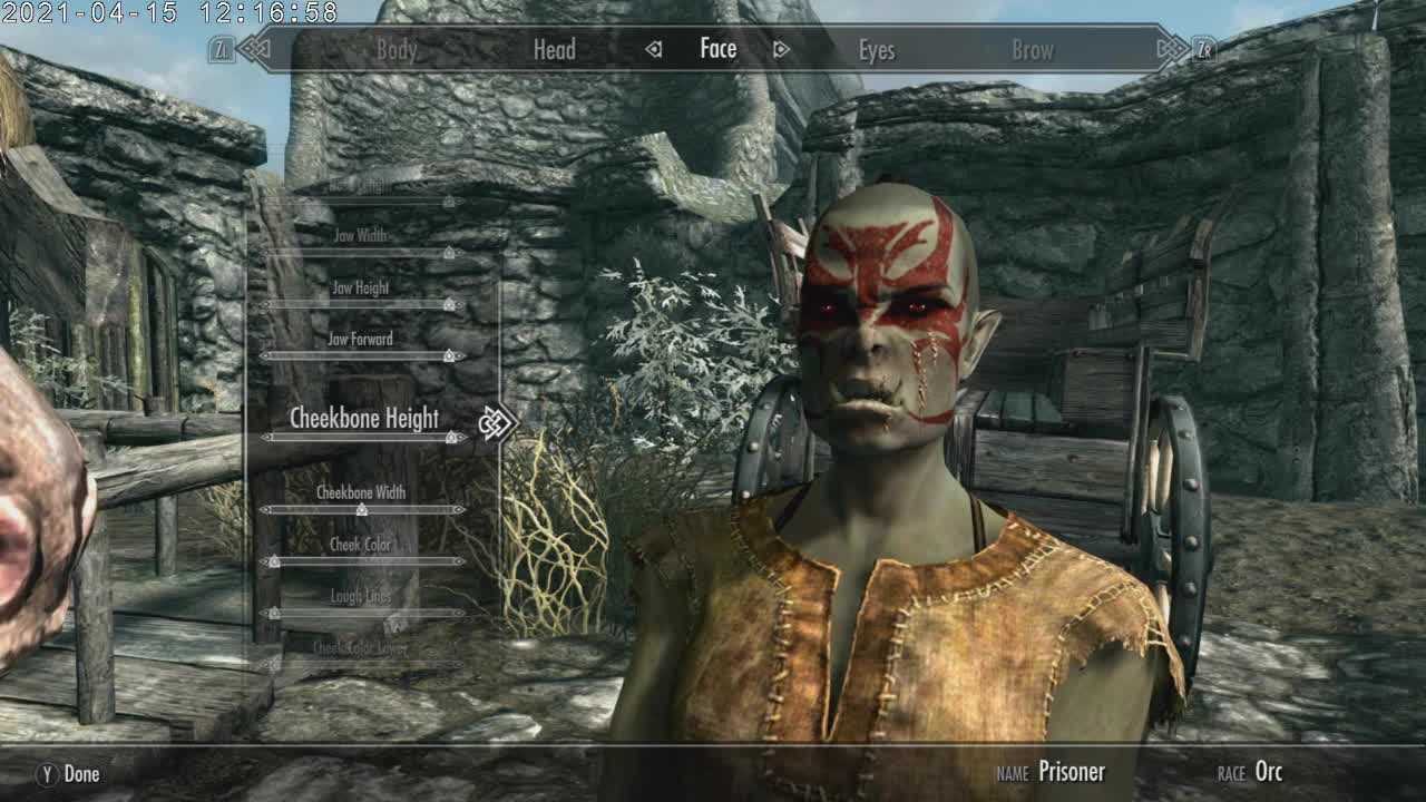 The Elder Scrolls 5 Skyrim Female Orc Karen D'Orc Part 1