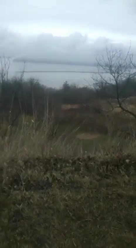Russian Helicopters Launching Flares In Vyshgorod (Suburbs of Kiev Ukraine)
