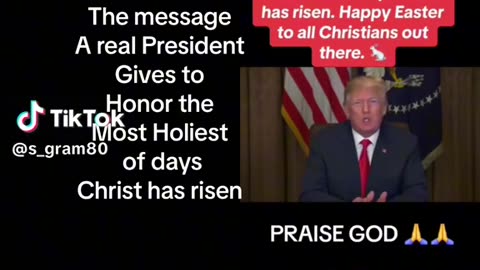 PRESIDENT TRUMP’S EASTER MESSAGE