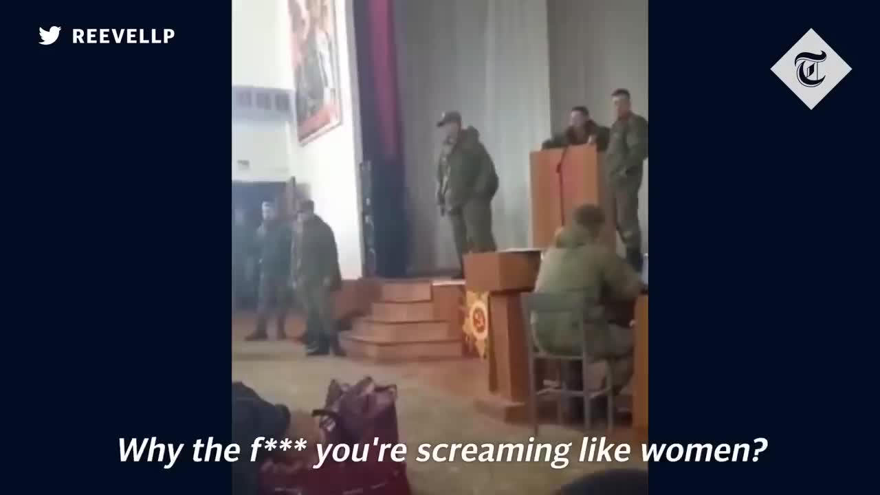 ‘You are military men now’_ Russian officer yells at conscripts after Putin announced mobilisation