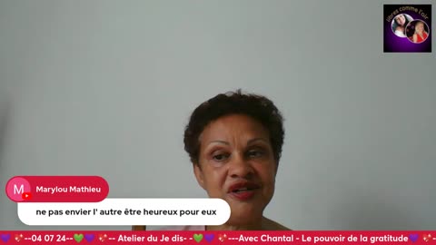 Atelier du Je dis 04/07 avec Chantal