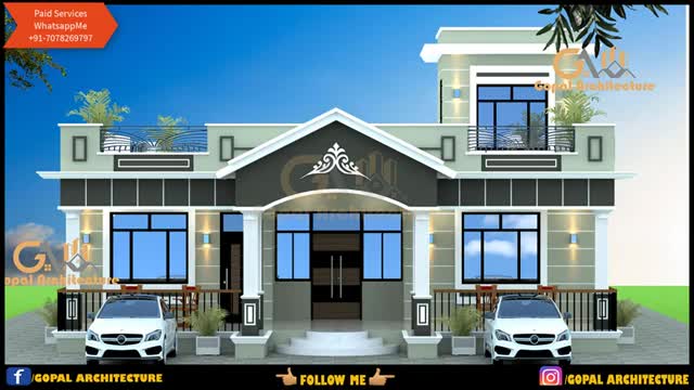 गाँव के लिए Luxury Villa के डिजाइन | Village House Design Ideas | Villa Design | Gopal Architecture