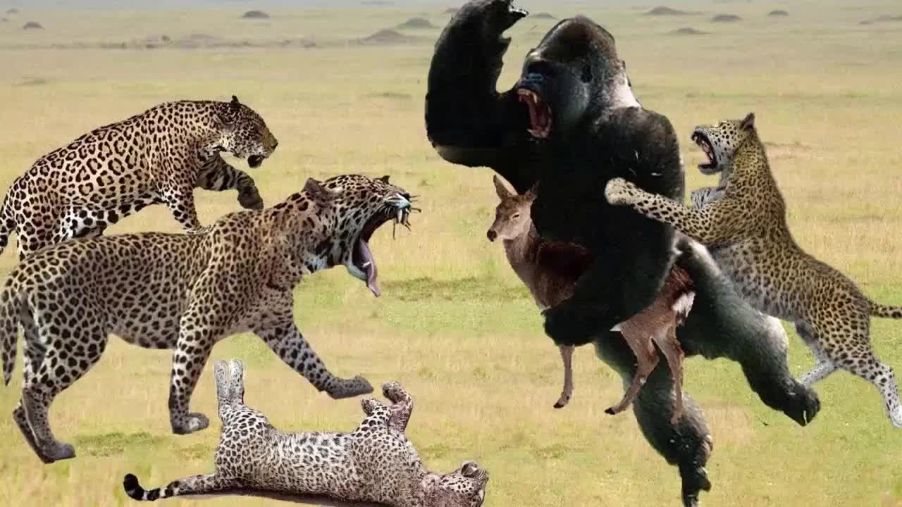 OMG!! Gorillas are too strong in battles