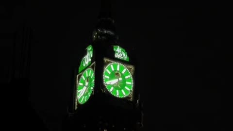 Thunder clock tower in makkah