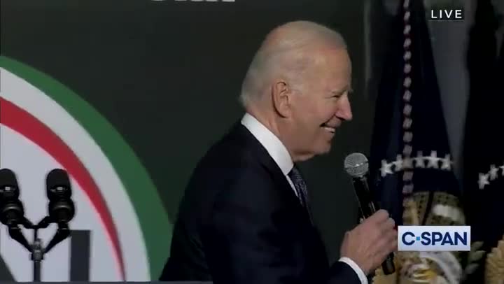 Joe Biden Battles A Microphone, It's A Draw At Best