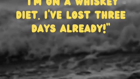 Whiskey Diet Woes: Losing Time with a Chuckle (Diet Humor!)