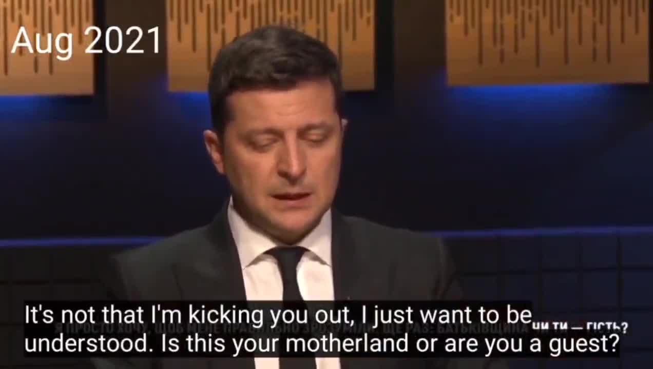 ZELENSKY 2021 ON RUSSIANS LEAVING DONBASS